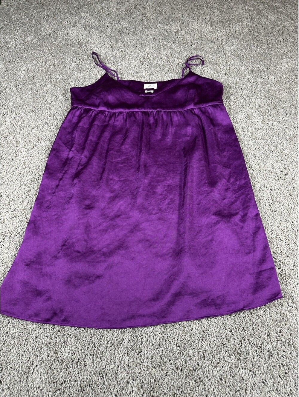 Wilfred Nightie Size Large Purple Spaghetti Straps Short